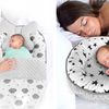Baby cocoon for pram, mattress, pillow, blanket 5in1 Pink/Grey Zig Zag