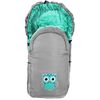 Baby sleeping bag Owl Grey-Mint