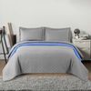BEDSPREAD- QUILTED/DOUBLE-SIDED Inez Light Grey-Blue