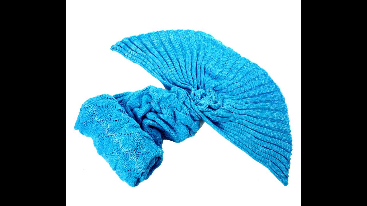 Blanket Mermaid Tail Blue